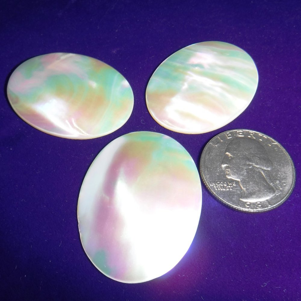 Mother Of Pearl Lot, Bundle, 40 x 30 mm, 3 pc